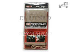 Funda de volante beige cosida universal ACCESORIOS