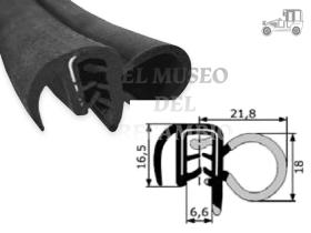 Goma contorno de puerta Renault-Peugeot Recambio