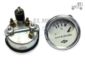 Reloj temperatura 24V  40º-110º diámetro 52mm Reloj época