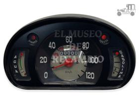 MUSEO CCK600120 - Cuadro C/KM nuevo Seat 600 con reloj temperatura color negro