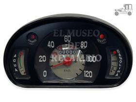 Cuadro C/KM nuevo Seat 600 con reloj temperatura color negro MUSEO