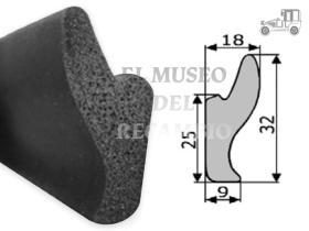Goma contorno de maletero Renault 4 Recambio