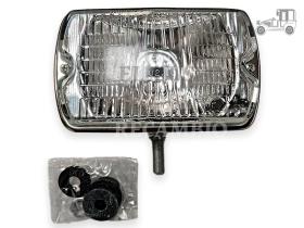 Faro antiniebla rectangular blanco cromado marco negro Fiat ACCESORIOS