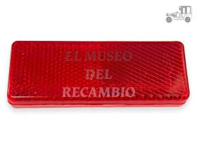 Réflex rojo rectangular adhesivo Iluminación