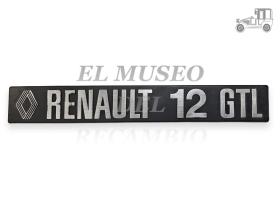 Anagrama trasero Renault 12 GTL con emblema Renault Clásico