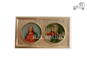 Placa metálica accesorio salpicadero religiosos ACCESORIOS
