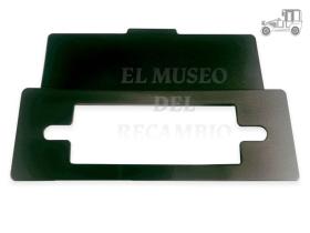 Frontal de plástico con tapa para radio universal negro ACCESORIOS