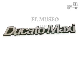 Anagrama trasero "Ducato Maxi" plata y negro Recambio