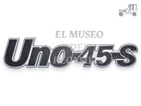 Anagrama negro y plata "Uno 45 S" Recambio