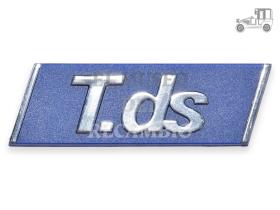 Anagrama "T.ds" azul y plata 800x25 mm Fiat Recambio