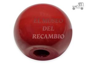 Pomo de palanca cambio redondo rojo Seat 600 MUSEO
