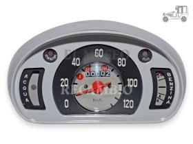 Cuadro velocimetro completo Fiat 600 gris MUSEO