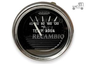 Reloj temperatura redondo 52 mm marco cromado de 40º a 130º Recambio