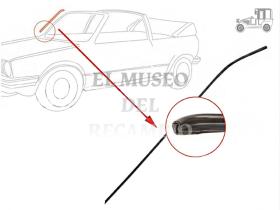 Moldura lateral derecha Volkswagen Golf I Cabrio Recambio