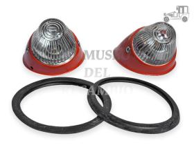 Piloto delantero Bullet completo blanco 55-58 par Volkswagen Recambio