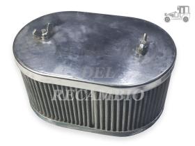 Filtro de aire ovalado cromado Recambio