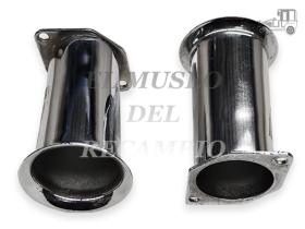 Juego 2 trompetas cromadas de carburador IDF/DRLA Recambio