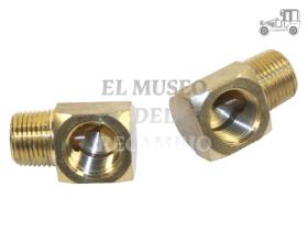 Juego 2 conectores de manguera de aceite universal Recambio