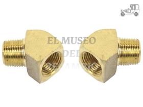 Juego 2 conectores de manguera sistema de aceite universal Recambio
