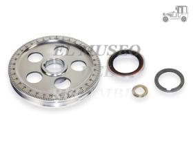Kit polea cigüeñal de aluminio con retén y arandelas VW Recambio