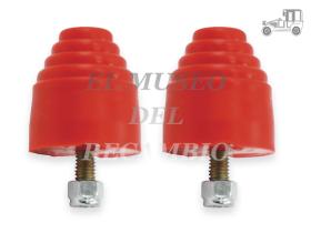 Juego 2 topes de choque apilados redondos de uretano Recambio