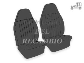 Juego 3 fundas de asientos negras Volkswagen Recambio