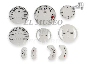 Kit para 11 relojes blancos Porsche 911 1964-1989 Recambio