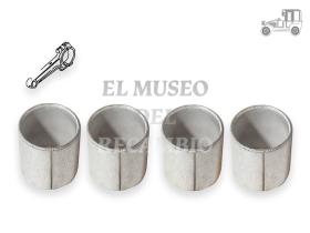 Juego 4 casquillos pie biela 22 mm Volkswagen Recambio