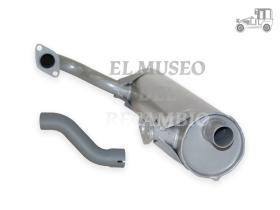 Silencioso escape, derecho, 181 S/CALEFACC 1.5-1.6 -9/74 Recambio