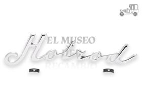 Emblema "HOT ROD" cromo con grapas Recambio