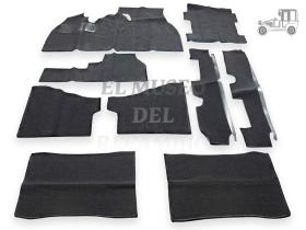 Moqueta negra de 9 piezas Volkswagen Super Beetle Recambio