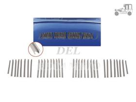 34 Lamas cromadas rejilla trasera Volkswagen Karmann Ghia Recambio