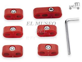 Juego separadores de cables rojo para motores de 4 cilindros Recambio