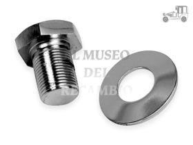 Tornillo y arandela cromados extra largos polea cigüeñal VW Recambio