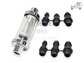  Filtro combustible cristal cromado 6,5/8/9,5 mm Volkswagen Recambio