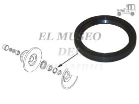 Retén buje de rueda delantera Volkswagen LT Recambio