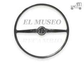 Volante negro original con botón de bocina Volkswagen T2 Recambio