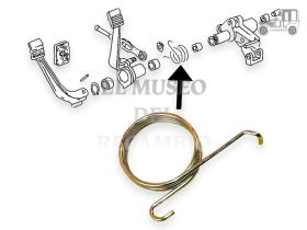 Muelle retroceso pedal freno, Volkswagen Recambio