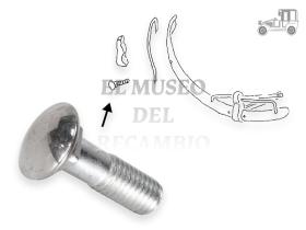 Tornillo parachoques cromo 8X31 mm Volkswagen Recambio