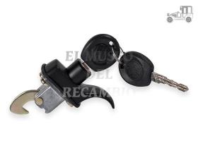 Cerradura capo trasero con llave 3 tornillos 67-71 NG/CR Recambio