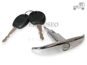 Cerradura capo traseso con llave"T" T2 55-63 6mm cuadradillo Recambio
