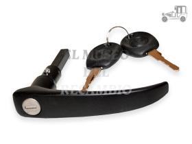 Manilla puerta carga con llaves negra VW T2 58-67 12CM Recambio