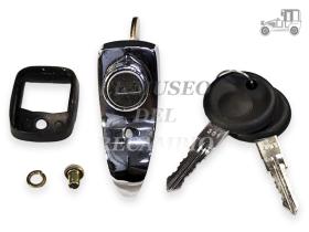 Cerradura capó trasero cromado con llave VW Escarabajo Recambio