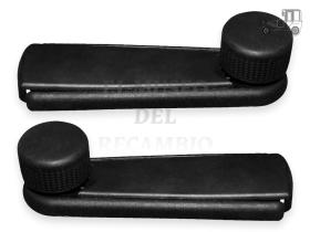 Manilla elevelunas completa negra IZQ/DCH T4 91-94 2 piezas Recambio