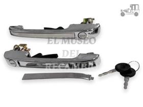 Kit 2 manillas cromo puerta delantera exterior Volkswagen Recambio
