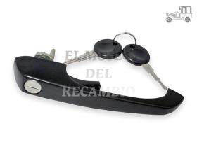 Manecilla exterior delantera negra original Volkswagen T2 Recambio