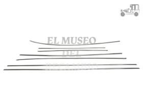 Juego de 7 molduras pulido original Volkswagen Tipo 1 Recambio