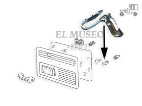 Clip para panel de puerta, metal Recambio