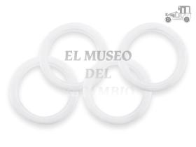 Juego 4 bandas blancas para neumático de 13 pulgadas Recambio