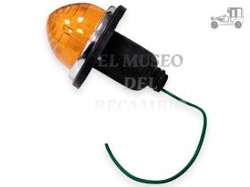 Piloto redondo ámbar completo exterior 71 mm interior 32 mm Recambio
